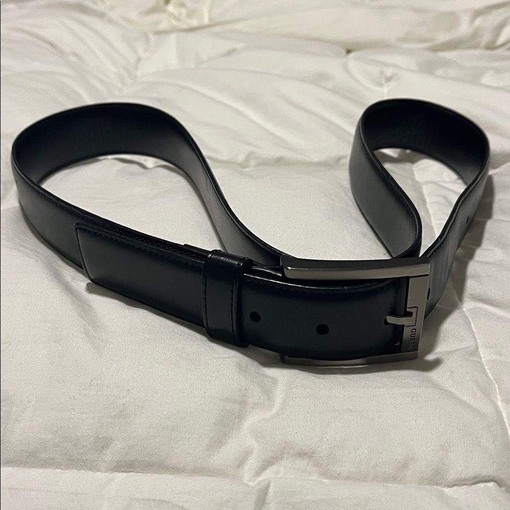 Men’s Black Guess Belt Dress Work Play 38-40” inch waist - super nice